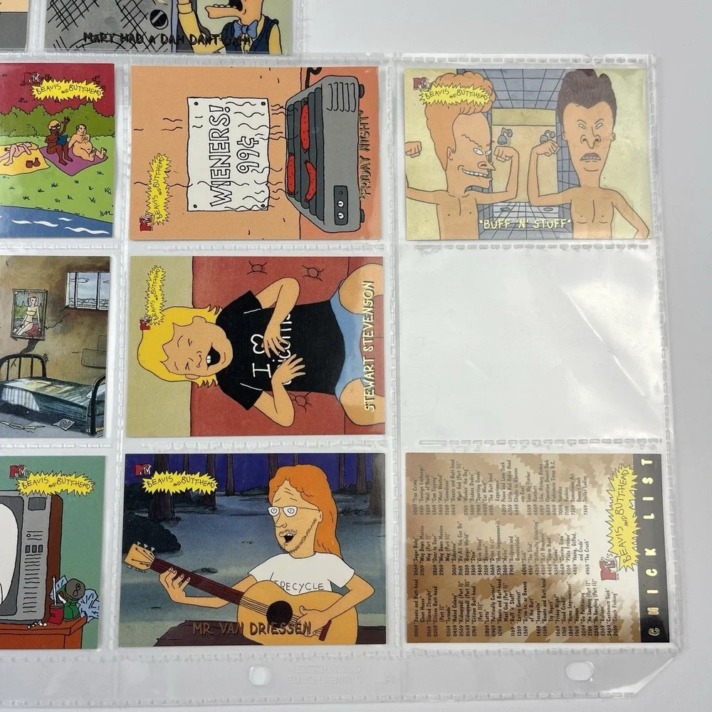 Beavis & Butthead 1994 MTV Lot Of 25 Fleer Ultra Trading Cards + Chick List Rare